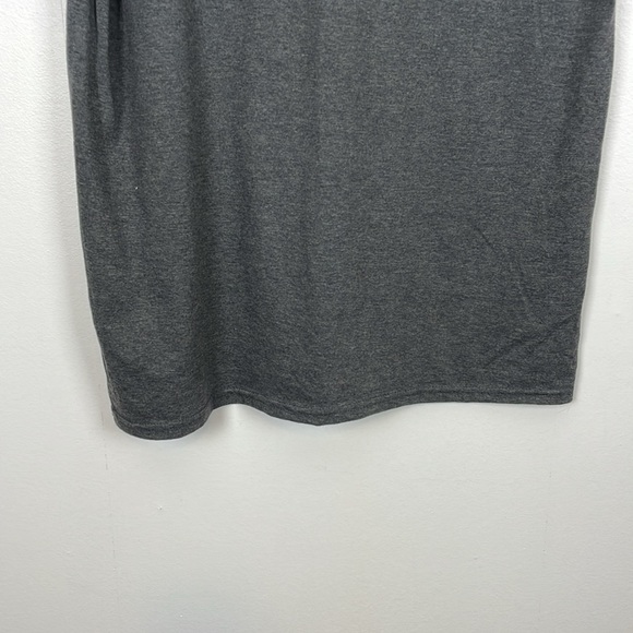 Port And Company Fan Favorite Short Sleeve Mens L Pullover Stretch Gray T Shirt - Picture 5 of 9